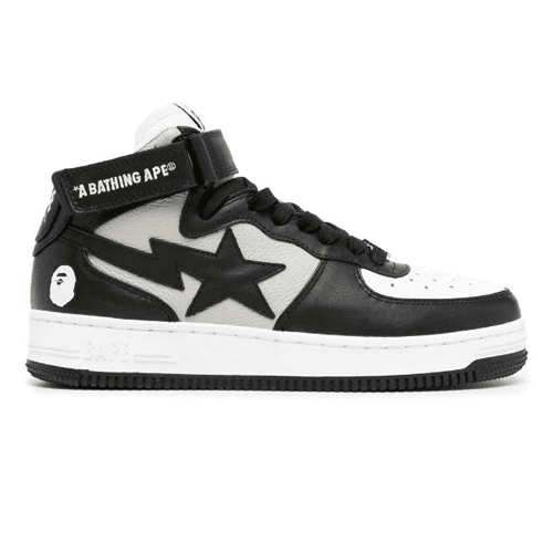 A-BATHING-APE®-Mens-Logo-Patch-Leather-Trainers